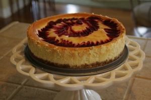 plum-cheesecake