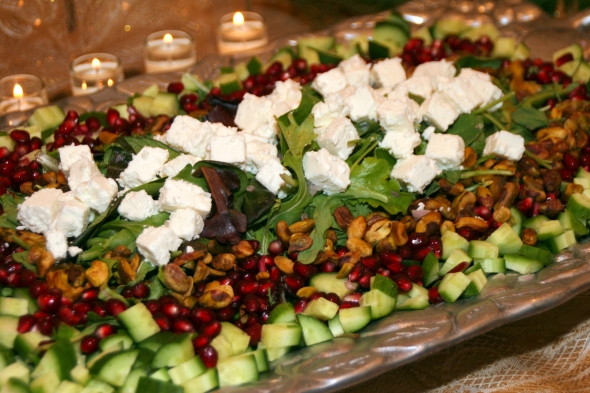 CookingwithMelody.com/Pomegranate Salad 