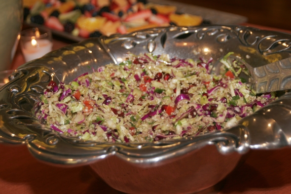 CookingwithMelody.com/Cabbage Quinoa Salad