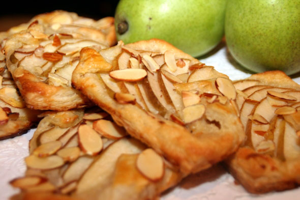 CookingwithMelody.com/Pear Almond Puff Pastries