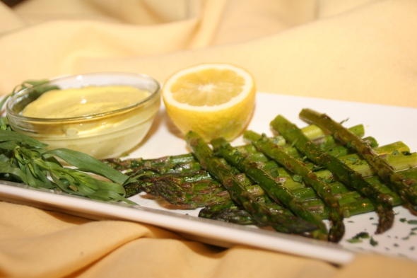 Asparagus with Lemon Tarragon Aioli