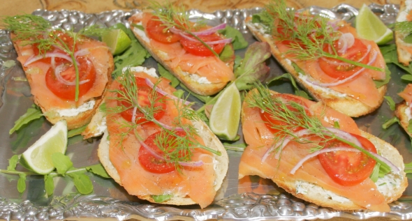 CookingwithMelody.com/Lox Toasts CookingwithMelody.com/Lox Toasts