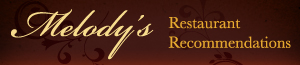 Restaurant Recommendations